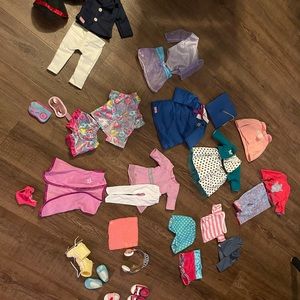 American girl clothes lot